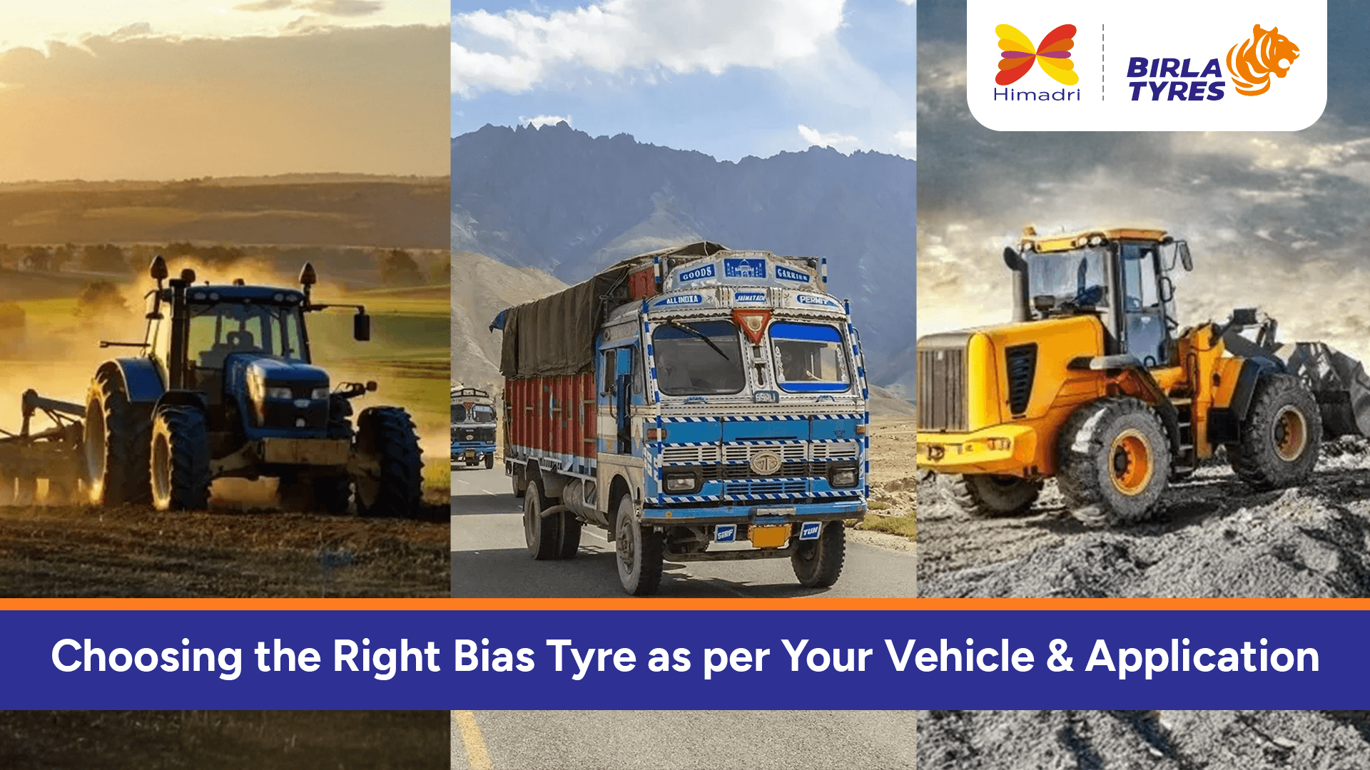 Choosing the Right Bias Tyre as per Your Vehicle & Application